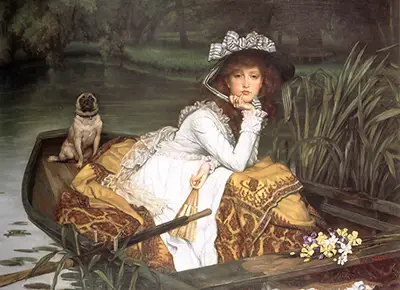 Young Lady in a Boat James Tissot